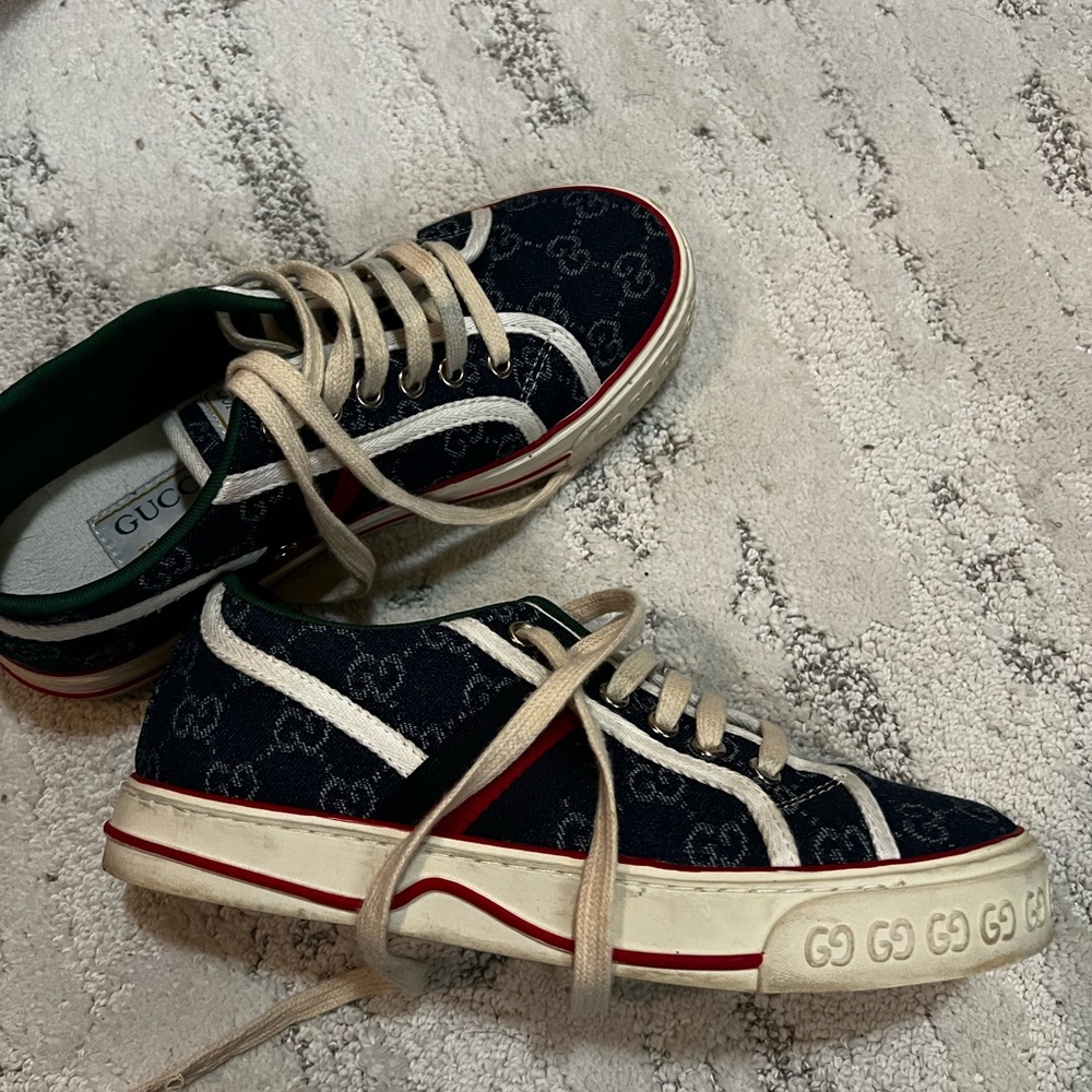 Gucci Denim Tennis shoes size 7 US